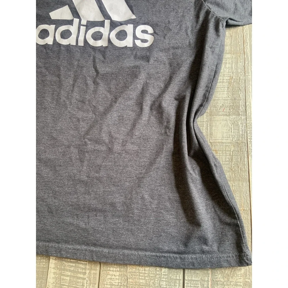 Adidas Golf T-Shirt Size 2XL Gray Polyester Cotton Tee‎ Short Sleeve